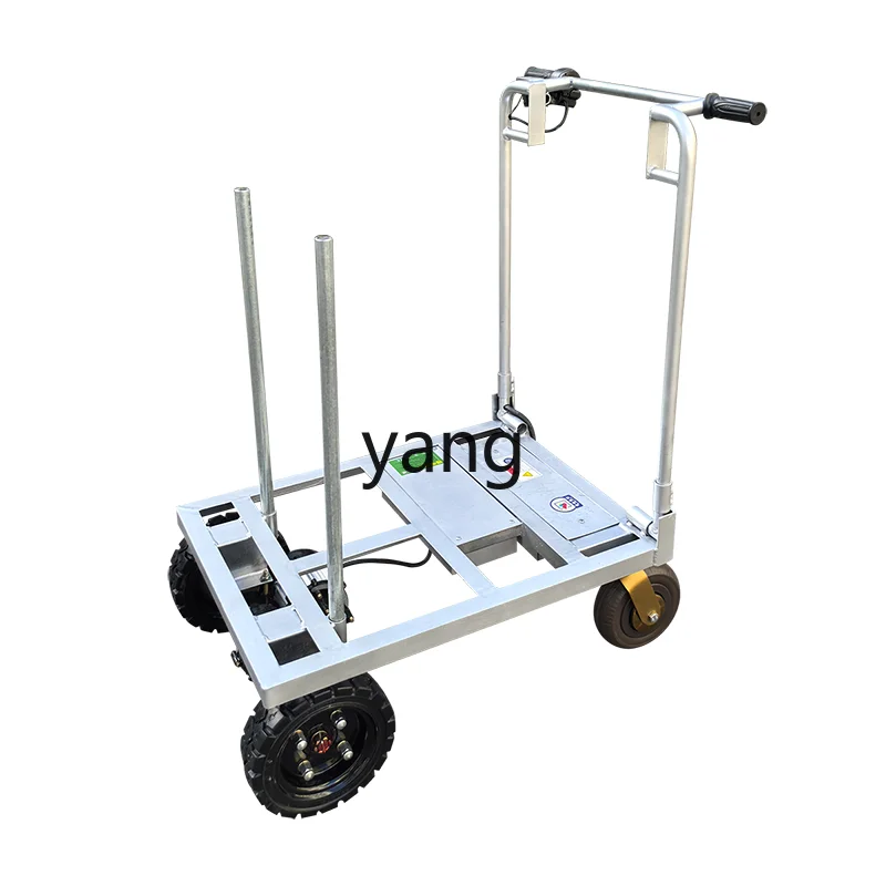 

Lhh electric trolley truck flatbed truck pull tile yellow sand cement for construction site