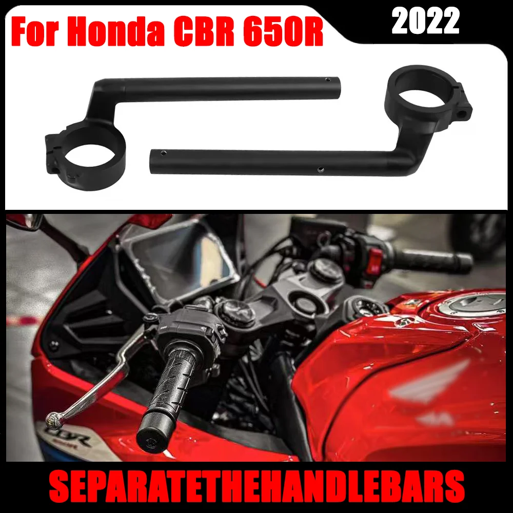 

Motorcycle Aluminum Handle Bar Clip On For Honda CBR650R cbr650 2022 Fork Tube Clip-On Handlebars Handle Bar Grips