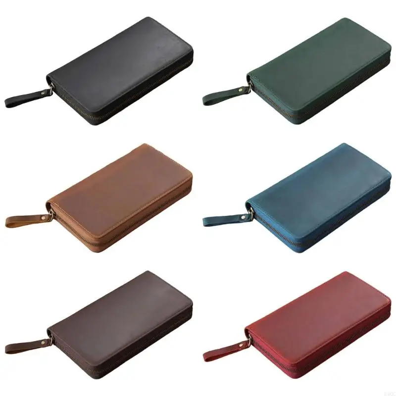 

Handmade Journal Cover Leather Cover with Elastic Pen Slot for 7.28x3.54In Field Notebook Pocket Notepads Small Journal D5QC