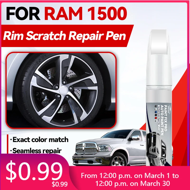 

Автомобильные аксессуары для RAM 1500 1990-2026: Карандаш для ремонта краски, средство для удаления царапин, DIY аксессуары для авто, черный, белый, серебристый