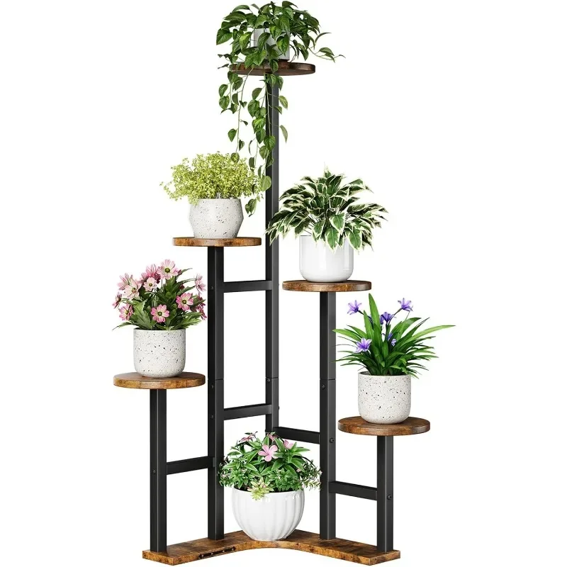 

Corner Plant Stand Indoor, 6 Tier Corner Plant Shelf Flower Stand for Multiple Plants, Plant Shelves Organizer Rack for Living