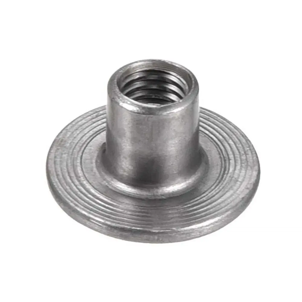 30Pcs M6 M8 Tee Nut Carbon Steel Through Hole T-Shaped Weld Nut 6-20mm Height Female Thread Flange Insert Nut