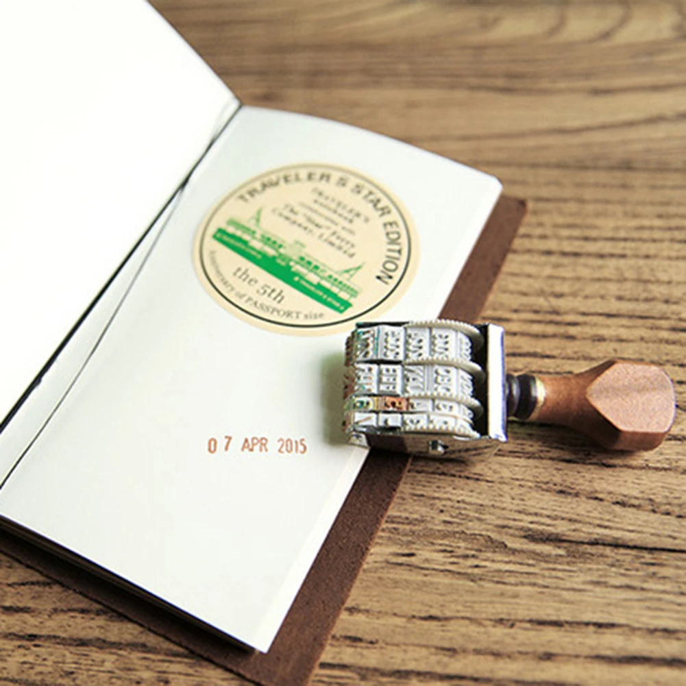 Selos de letras do alfabeto de madeira estilo retrô, selos de borracha vintage diy, adicionam charme retrô e datas memoráveis ao seu manual