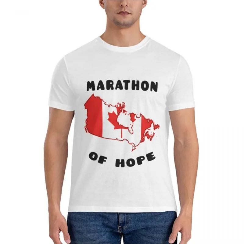 MARATHON OF HOPE Classic T-Shirt summer top black t-shirts for men shirts graphic tees summer tops