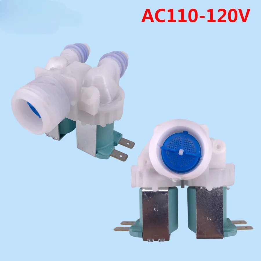 

1pcs Suitable for LG washing machine double head water inlet solenoid valve parts AC110-120V