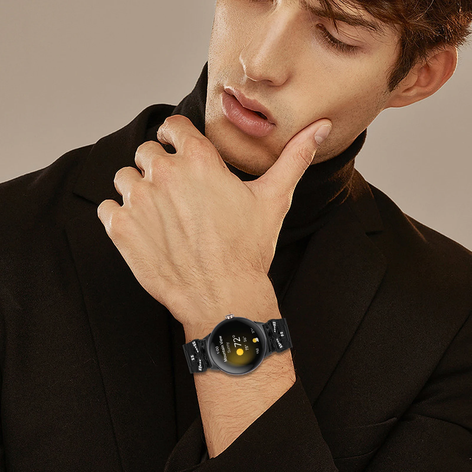 حزام من الفولاذ المقاوم للصدأ لساعة Google Pixel Watch 2 Smartwatch سوار معدني بديل لسوار معصم Google Pixel Watch3 41 ملم