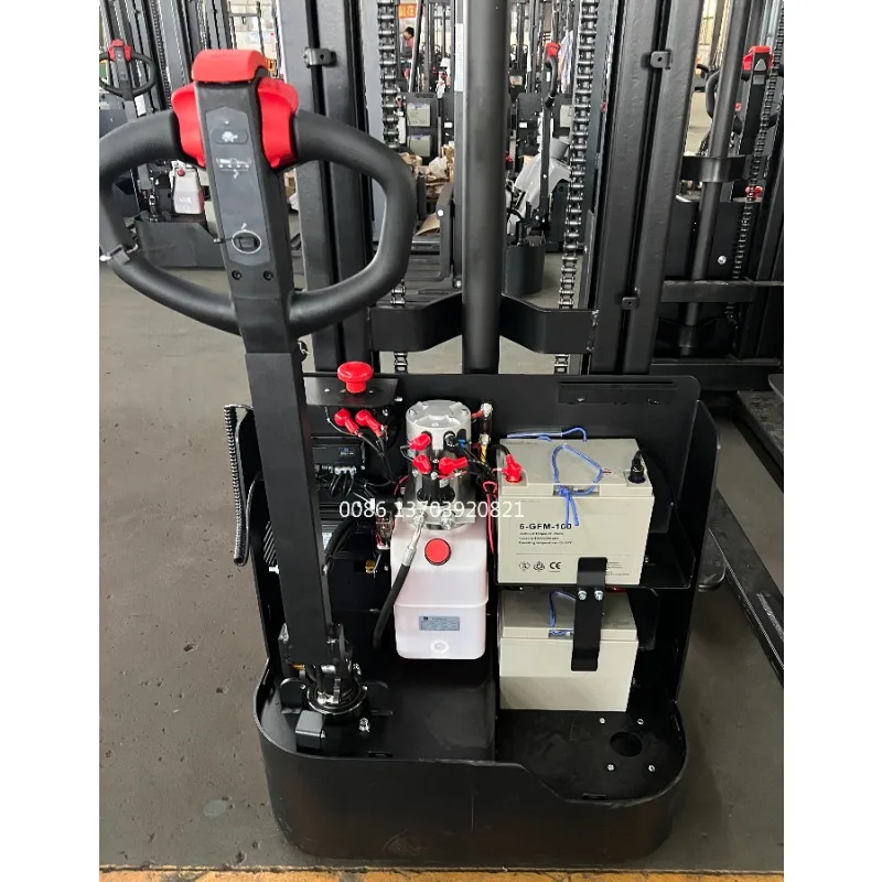Pallet Stacker 1.5 Ton Power Battery Forklift Max 4m Safe Design Building Material Shops Used