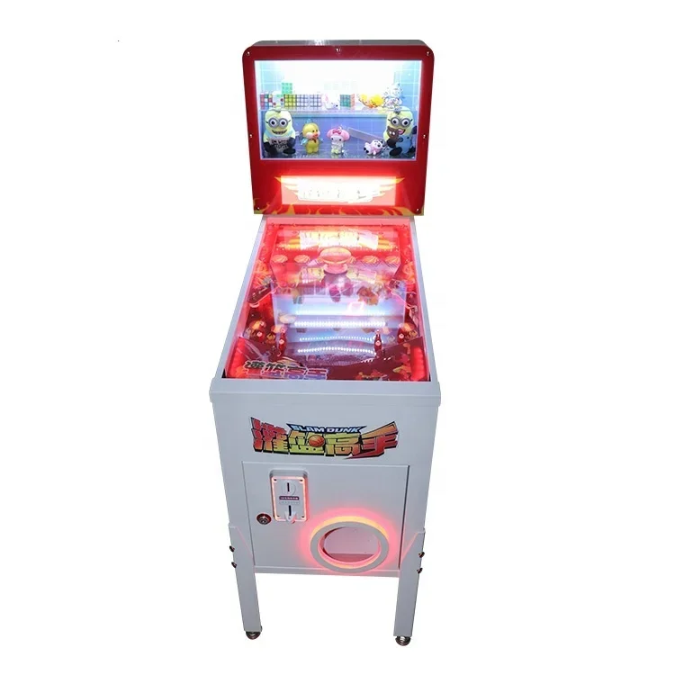 Mechanical Pinball Machine Coin Operated True Pinball Game Machine Return Ticket Capsule Toys And Cola Arcade Pinball Machine