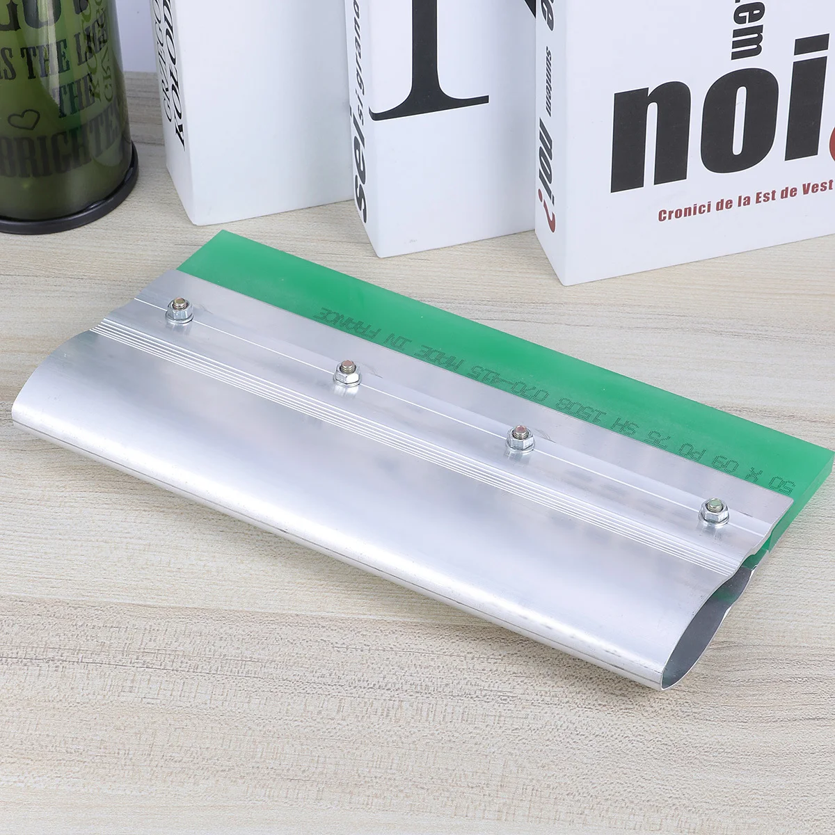 

Rubber Printing Squeegee 25cm Long Durable Heat Molded Abrasion Resistant Screen Printing Ink Scraper Tool Rubber Squeegee