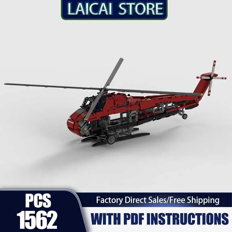 

Военная серия Moc Building Blocks Модульная модель истребителя S-58 Технология Кирпичи Модель DIY Сборка Праздничная игрушка для заключения