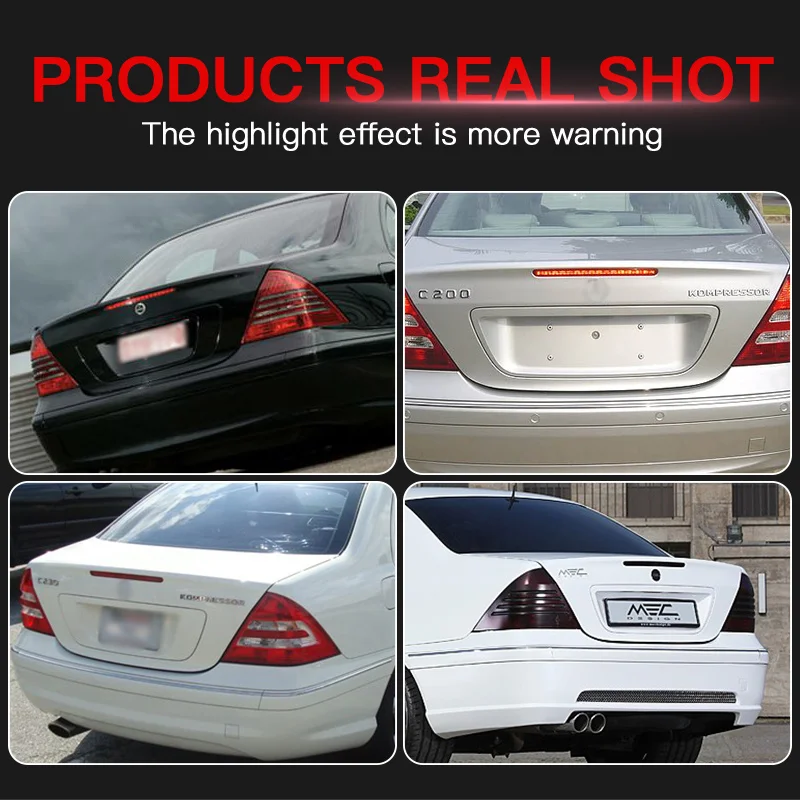 

1PC 3rd High Mount Brake Light LED Rear Stop Signal Tail Lamp for Mercedes-Benz C-Class W203 C230 C240 C300 C320 C32 C55 2001-07