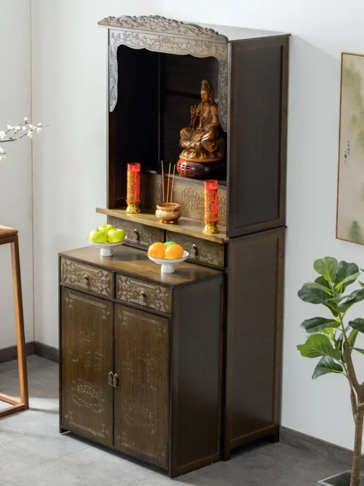Clothes Closet Buddha Shrine Altar Buddha Cabinet God of Wealth Cabinet Shrine Altar Cabinet