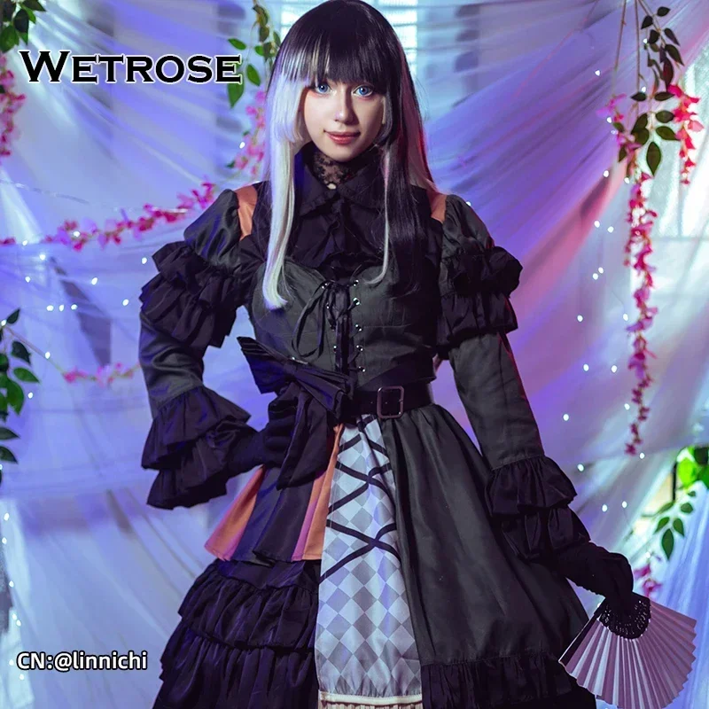 【Wetrosse】متوفر في المخزون J Kufuutei Raden أزياء تنكرية JFT Holo Vtuber Hololive Dev Is ReGLOSS Shunkan Heartbeat مجموعة شعر مستعار للهالوين