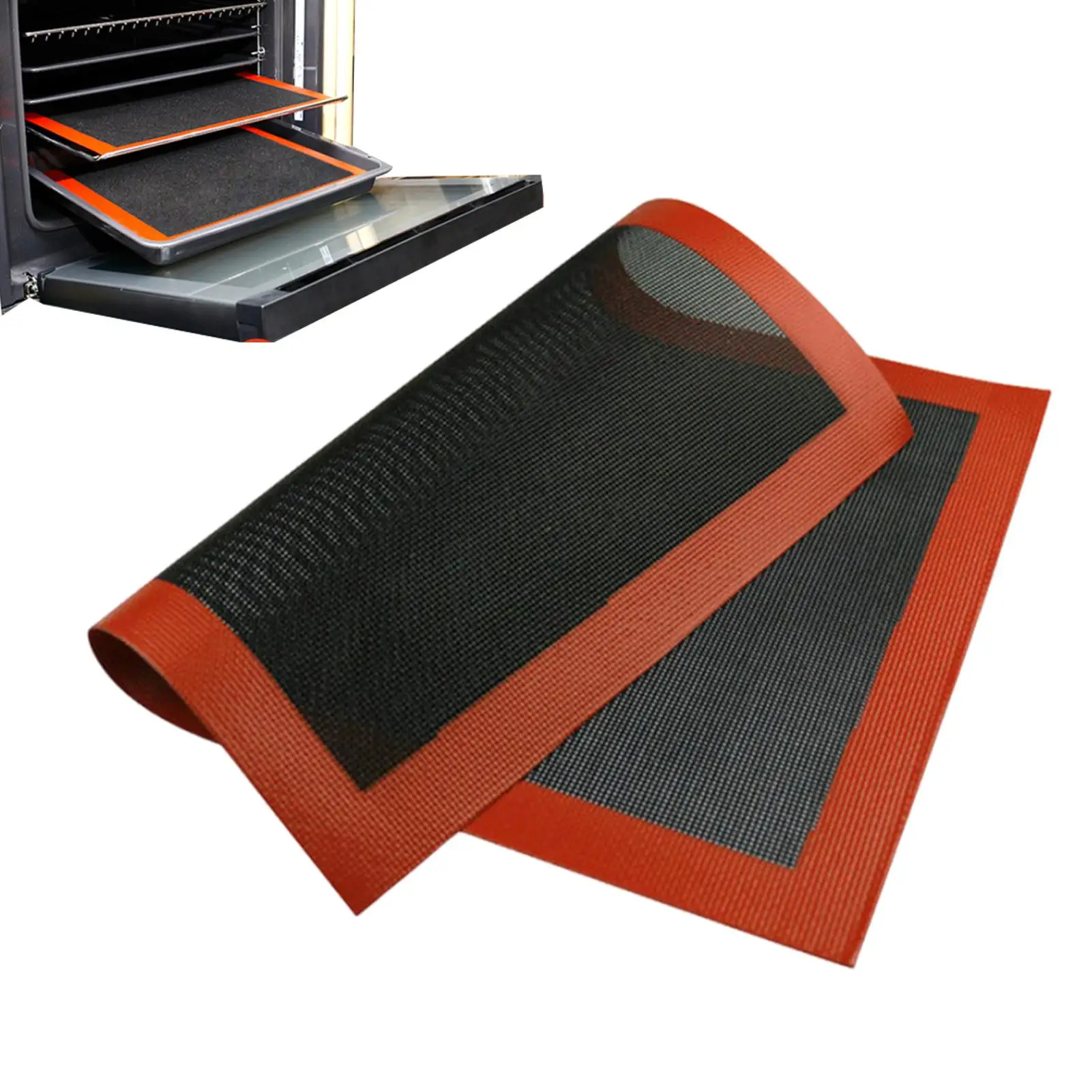 Silikon-Backmatte Backnetzmatte Atmungsaktive Antihaft-Backmatte Keksmatte Hochtemperaturbeständige Küchenwerkzeuge Kuchenwerkzeuge