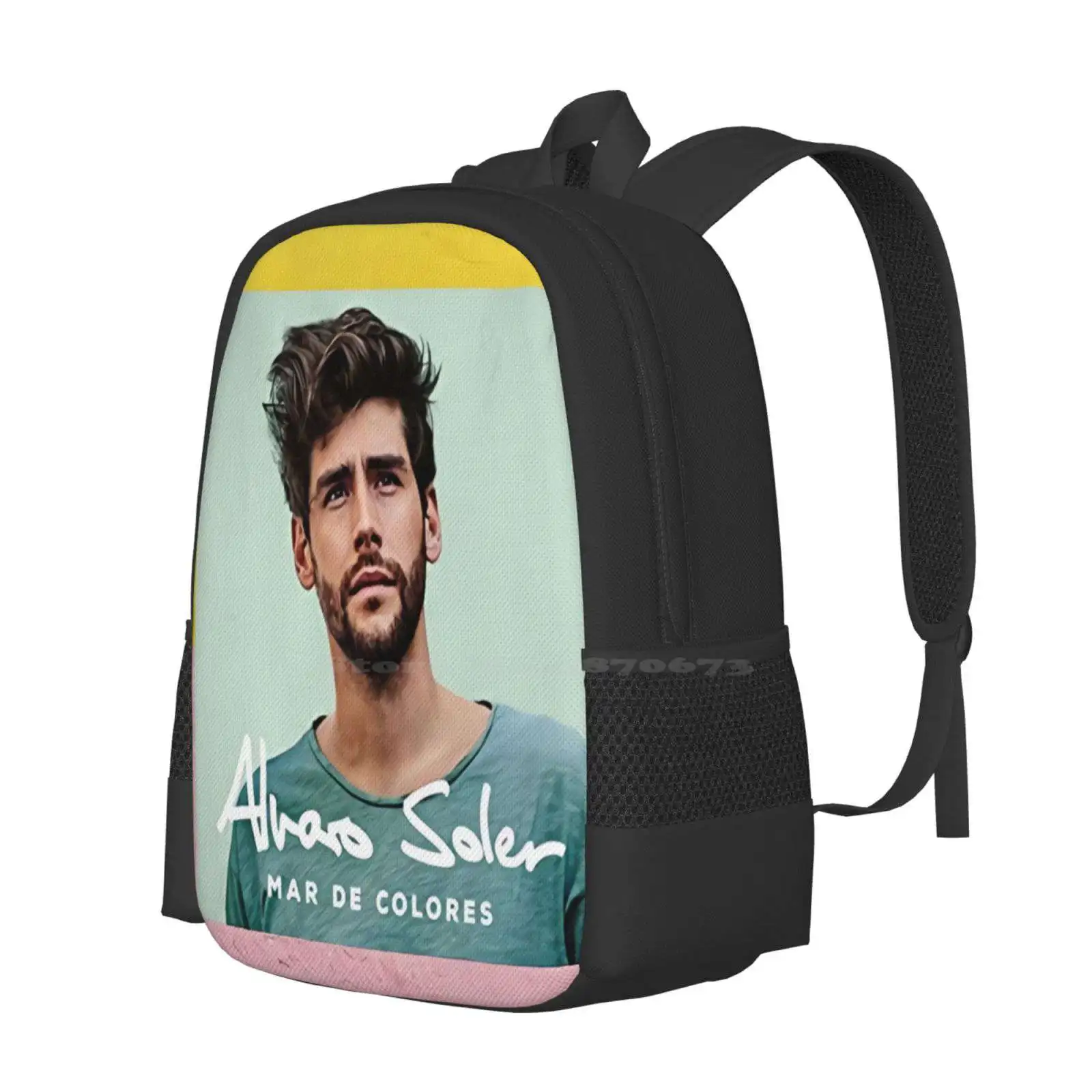 Alvaro Soler-Mar De Colores Fashion Pattern Design Travel Laptop School Backpack Bag Alvaro Soler Music La Libertad La Cintura