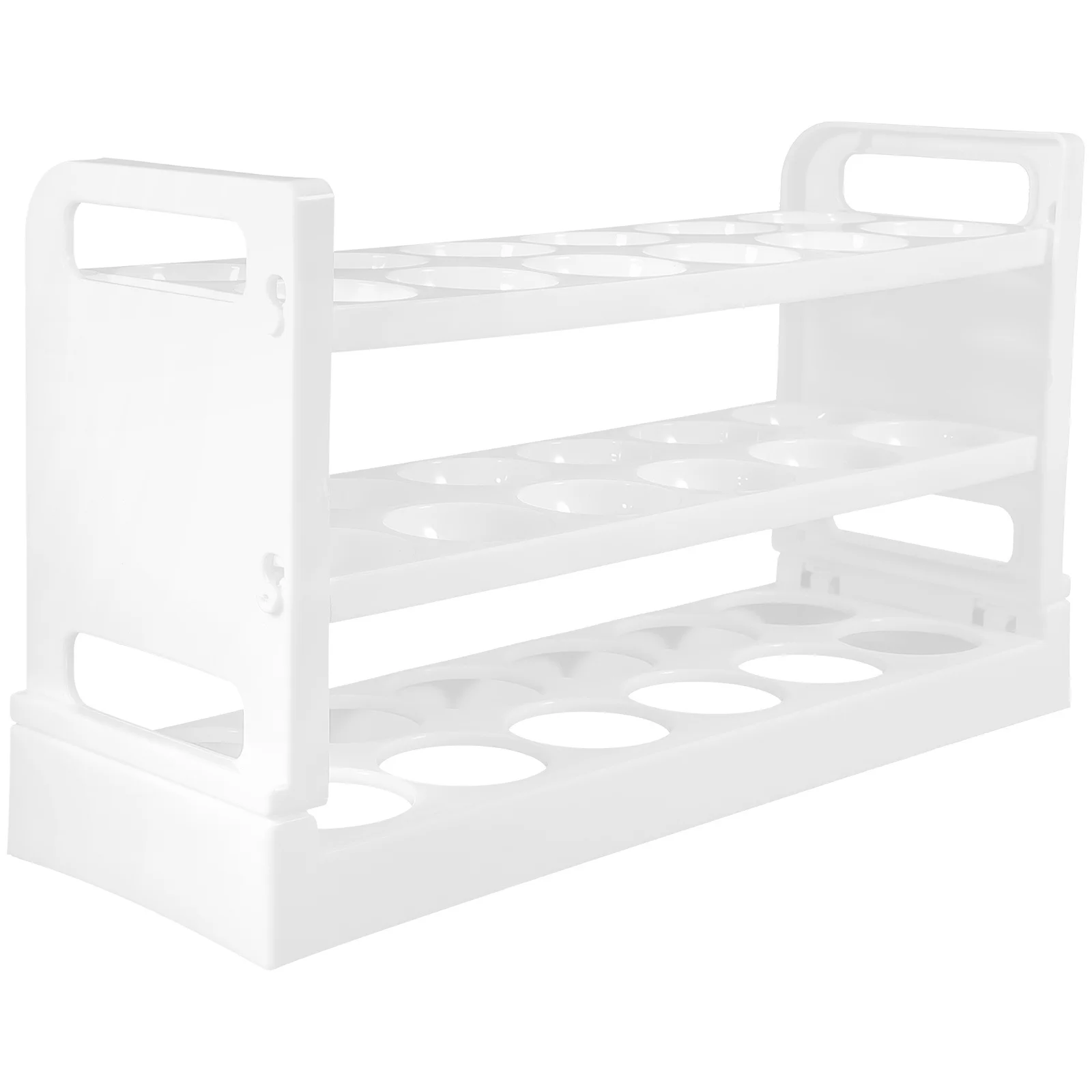 

36 Piece Egg Storage Rack for Fridge 3 Levels Transparent Egg Organizer Stand Strong Pet Material Refrigerator Door Holder