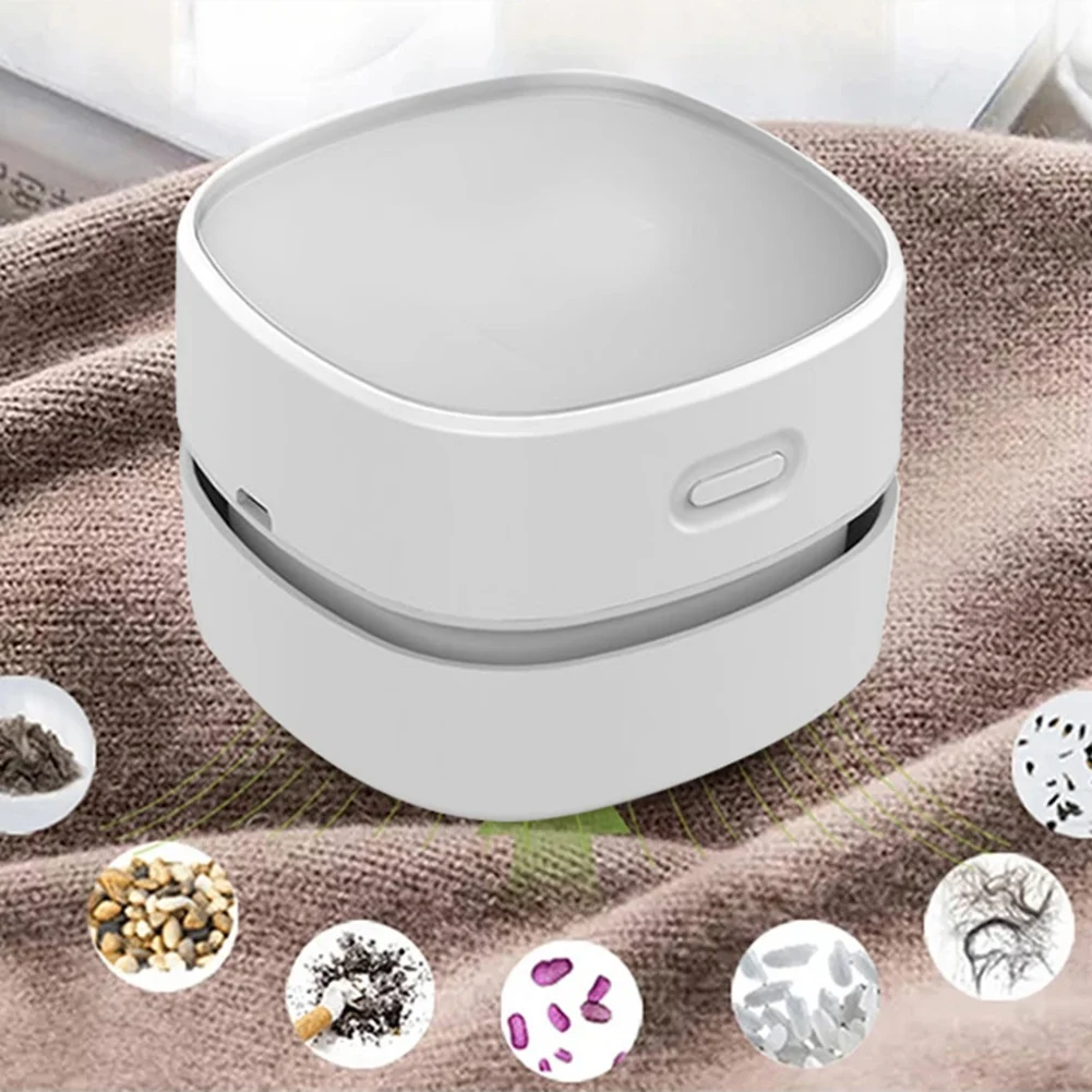 BHBD-Desktop Vacuum Cleaner Mini Vacuum Cleaner AA Batteries High Suction Durable For Desktop Drawer Countertop Durable Easy Ins