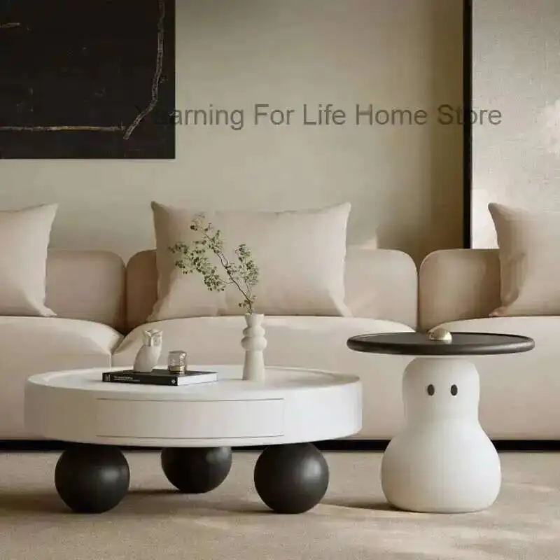 

Modern Coffee Table Cute Decoration Bedroom Small Drawers Side Table Standing Sweet Designer Mesa Auxiliar Postmodern Furniture