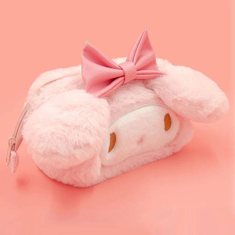 Sanrio My Melody peluche borsa cosmetica borsa Cinnamoroll Kuromi Hangyodon portamonete tasche con coulisse regali di compleanno per ragazze