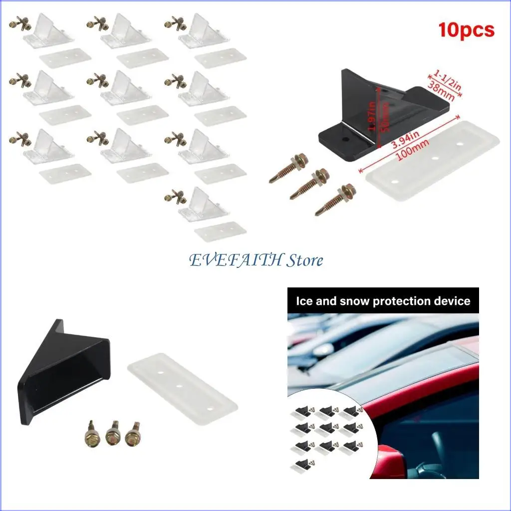 

124B 10Pieces Weatherproof Snow Retention Guards for Metal Roofing Safety and Includes Gaskets and Neoprene Screws