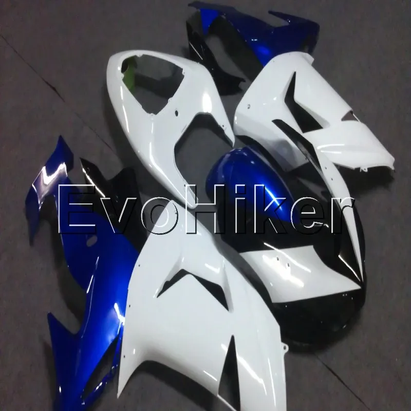 INJECTION MOLDING Fairing for ZX10R 2006 2007 blue white ZX 10R 06 07 ABS Plastic Bodywork Set