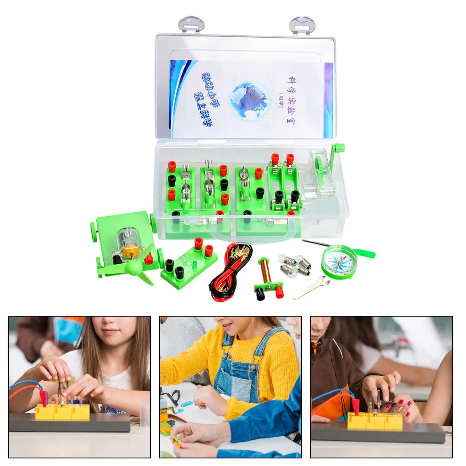 Circuit Electricity Learning Set Stem Self Assembly Physics Basic Circuit for Classroom Birthday Gift Teaching Tool DIY Projects