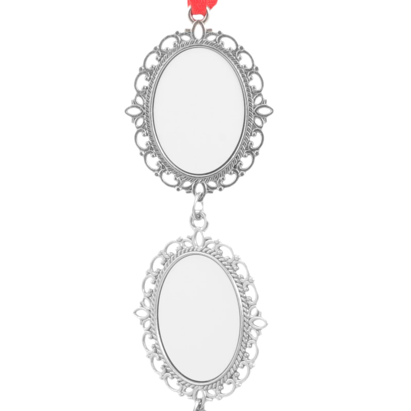 

2Pcs Metal Bell Hanging Ornaments Christmas DIY Sublimation Pendants for Tree Wall Door Window Fireplace Decor Holiday Party