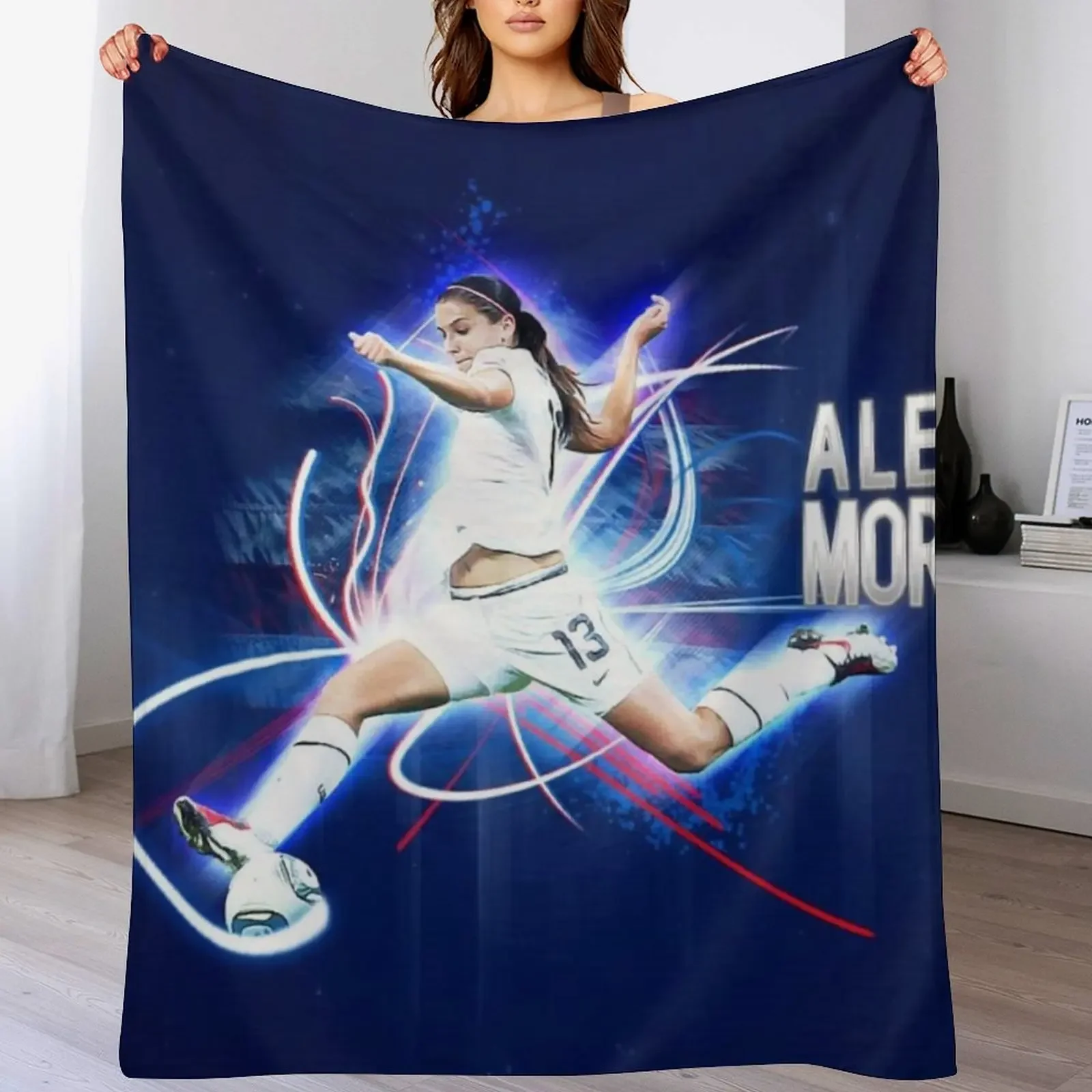 

alex morgan -007 Throw Blanket Beach Furry Camping Luxury St Blankets