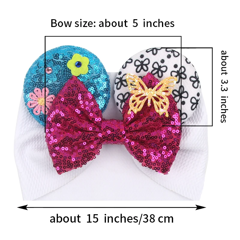 Trendy Disney Mouse Ears Headband Kid Girls Festival Sequin 5