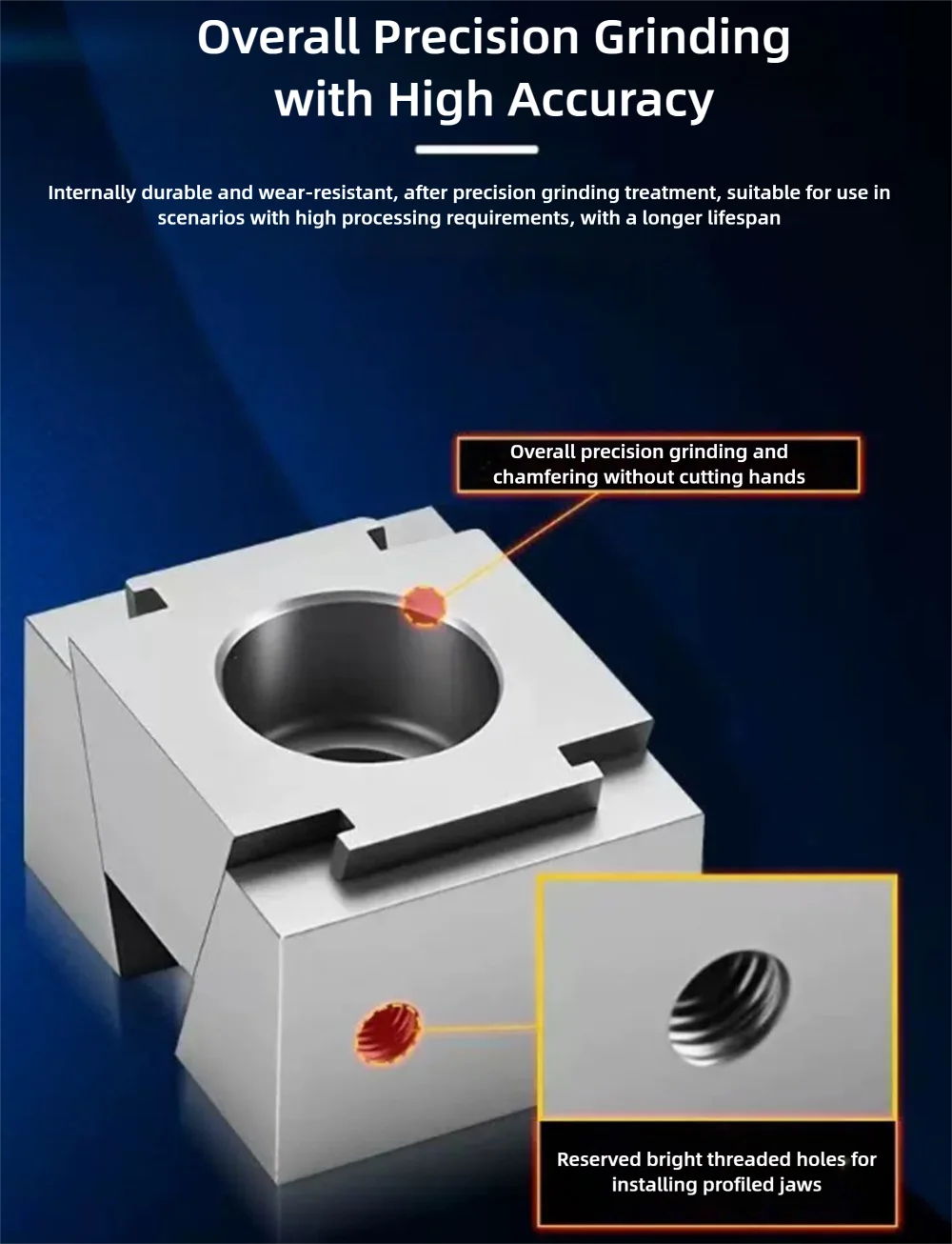 Werkstatt CNC-Zubehör Seitenbefestigungsklemmblock M6 M8 M10 M12 M14 M16 M20 Stahl Ok Spannfutter Pressmaschinen-Schraubstock Pneumatisches Werkzeug – Detail 8