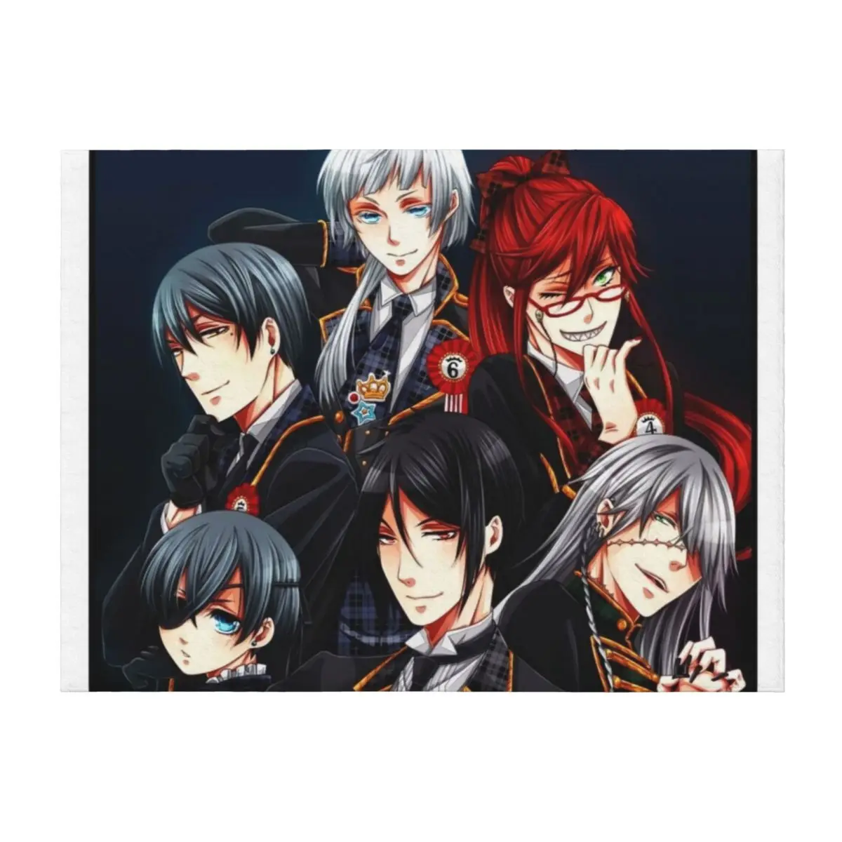 

All Characters Black Butler Throw Blanket Luxury Thicken Sofas Stuffeds christmas decoration Blankets