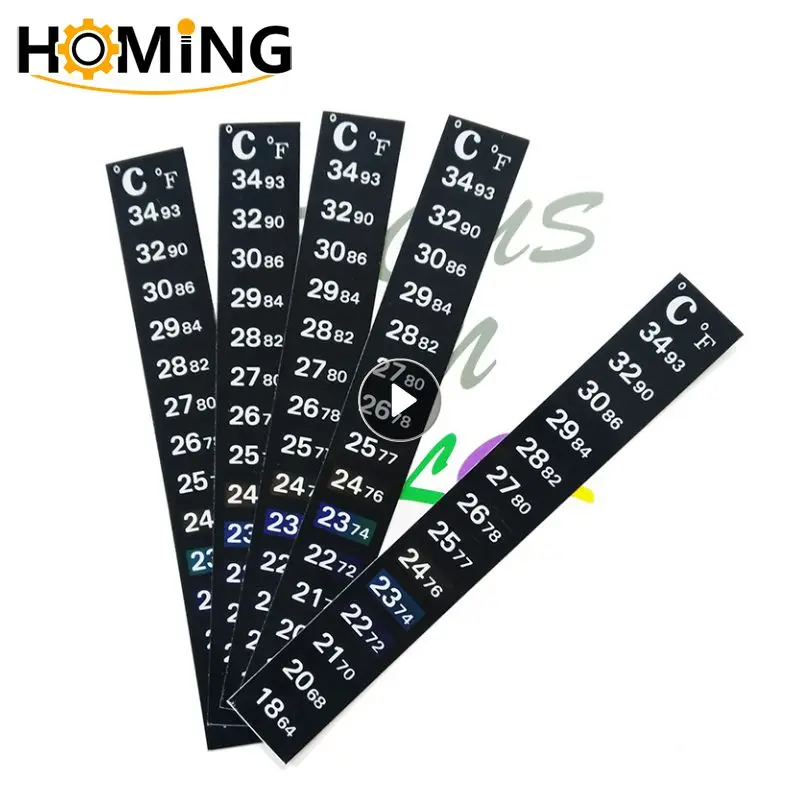 Dual Scale Aquarium Thermometer 18-34 Degrees Temperature Measurement Strip Digital Home Aquarium Fish Tank Thermometer Stick