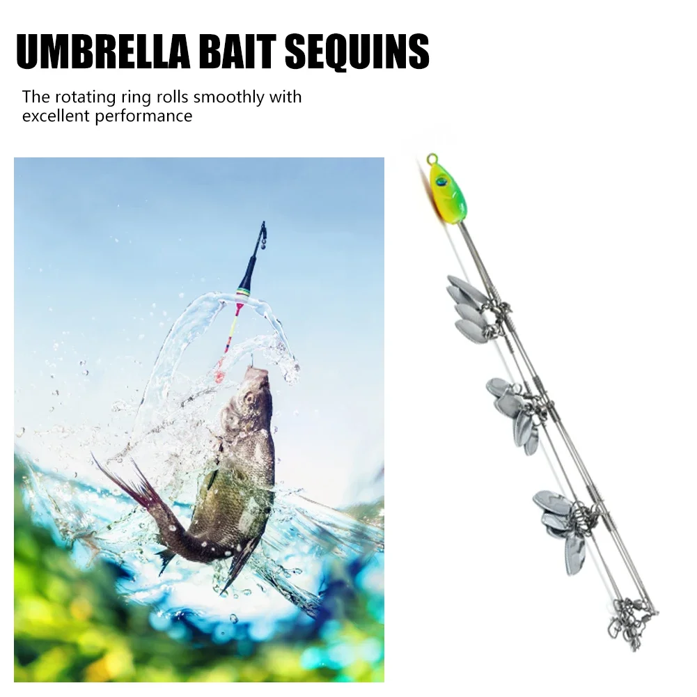 مظلة الصيد إغراء تلاعب 30 جرام 5 الأسلحة ألاباما تلاعب رئيس السباحة الطعم المقاوم للصدأ الاصطناعي الصيد إغراء سبينر صيد السمك أيضا #5