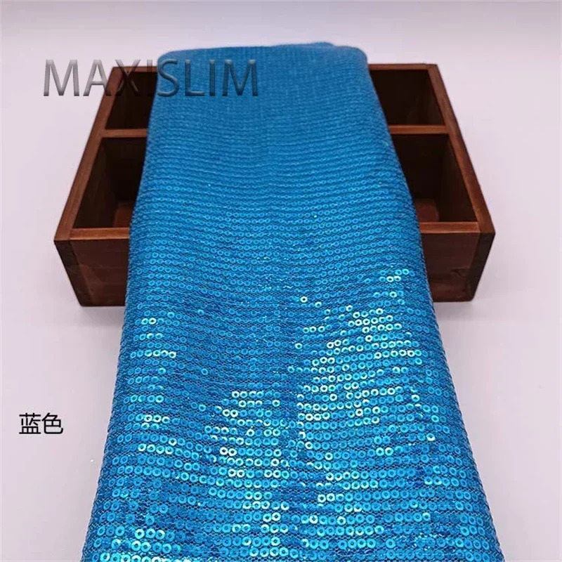 13 Colors Glitter Fabric Factory Direct Sales 3MM Straight Row Mesh Sequin Fabric Party Wedding Dress Shoe Bag Sequin Fabric