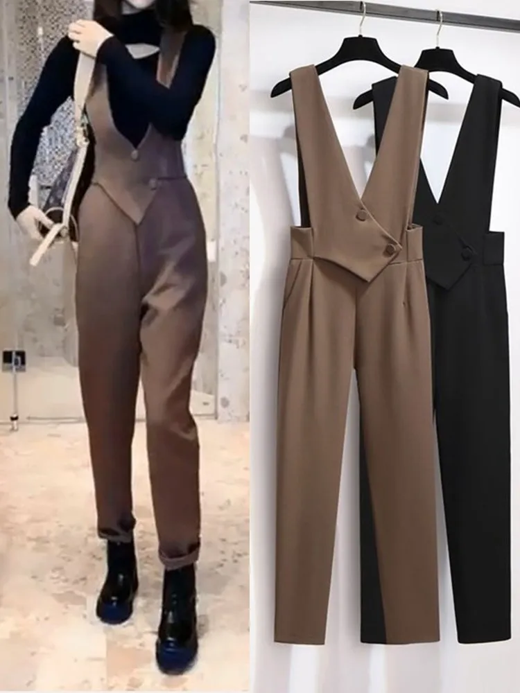 

Брюки-шаровары с высокой талией женские, весна-осень 2026, новинка, утягивающие, укороченные, в корейском стиле, для повседневной носки