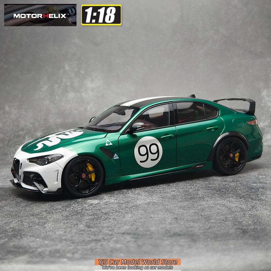 MOTORHELIX Alfa Romeo Giulia 1/18モデルミニカー MOTORHELIX 1/18 scale New Alfa Romeo Giulia GTAm Car model Metal