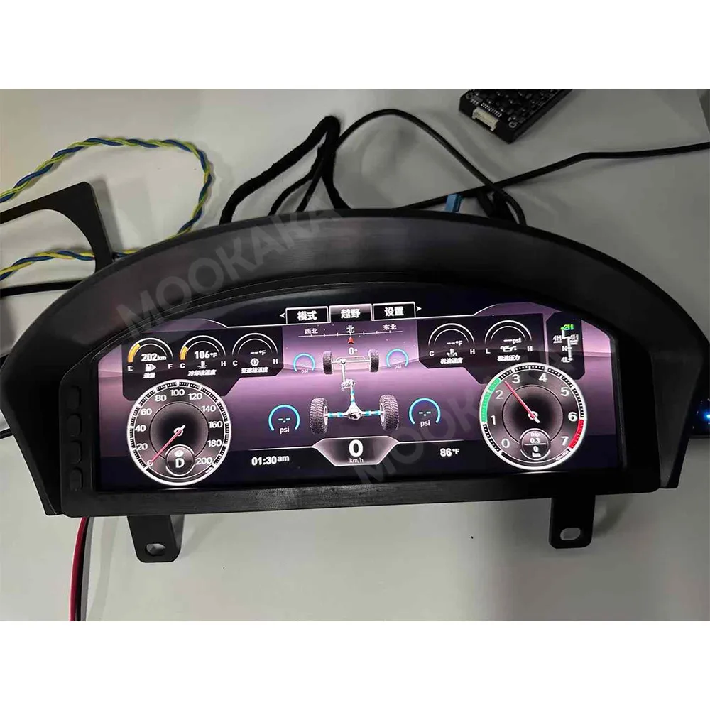 Car Dashboard Digital Cluster For Land Rover Defender 2007-2016 Instrument Odometer Dash Meter Auto Speedometer Display Headunit