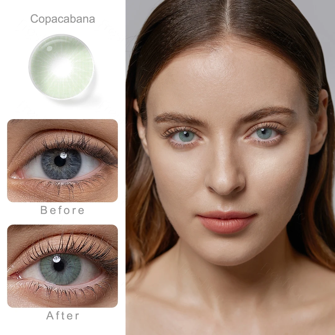 Color Contact Lenses with Diopter Graduated Contact Lenses with Degree Natural Myopia Lenses Prescription Lenses with Power