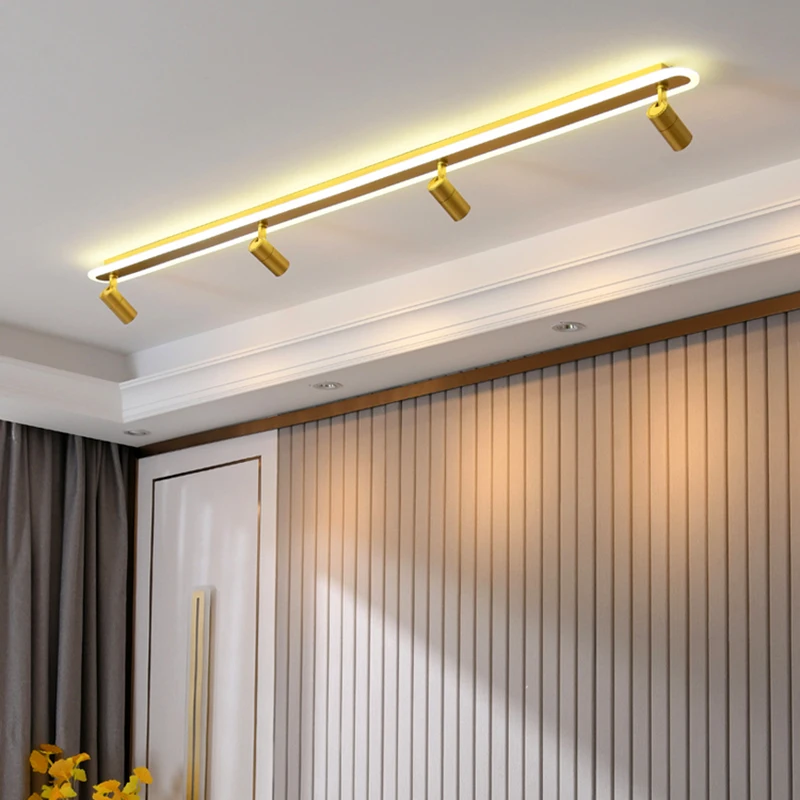 Nordic Slaapkamer Spotlight Plafondverlichting Smart Led Lampen Voor Woonkamer Binnenverlichting Lampen Voor Kamer Wit Zwart Interieur