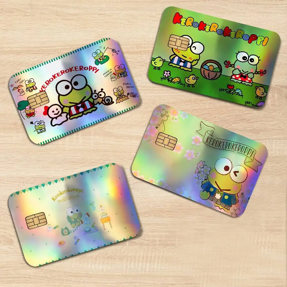 Cute Room Rugs K-keroppiS Modern Laser Shiny Bank Card Stickers Fashion Daily Decoration