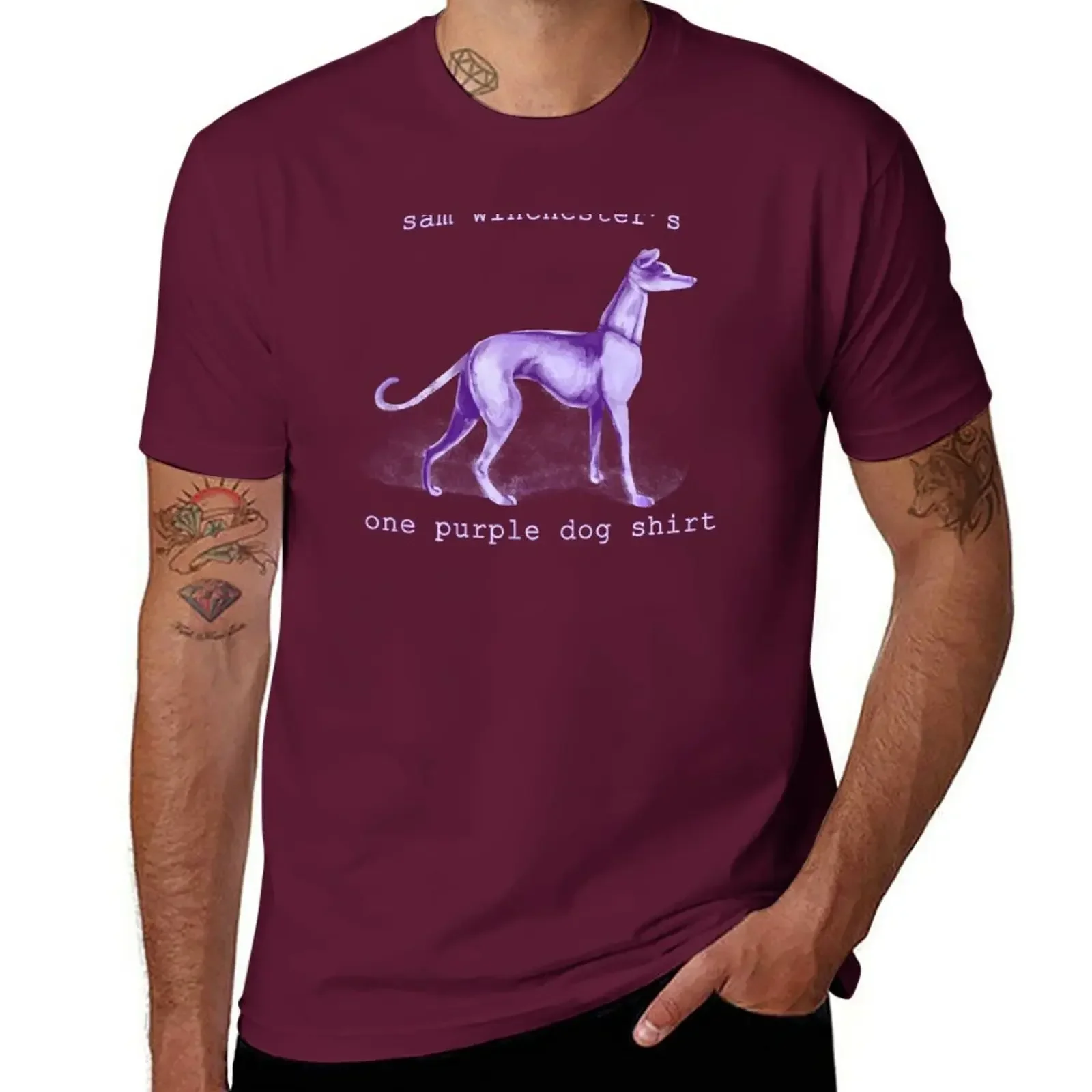 funnys quick-drying tees mens big and tall t shirts  That One Purple Dog Shirt T-Shirt  streetwear  oversized t shirt  tshirt