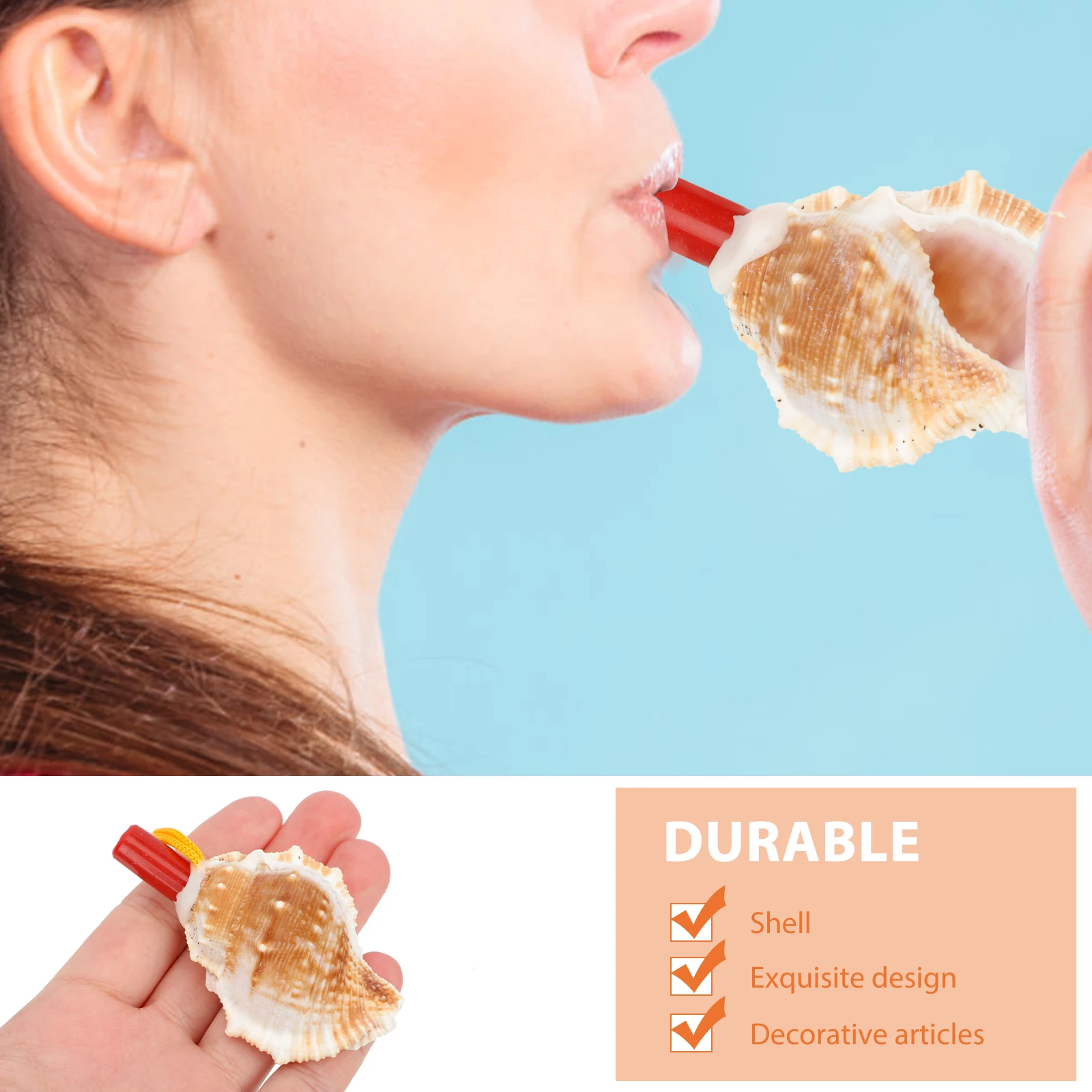 

10Pcs Conch Whistles Colorful Shell Shape Party Noise Makers Kids Whistles Christmas Birthday Gifts Cheer Sound