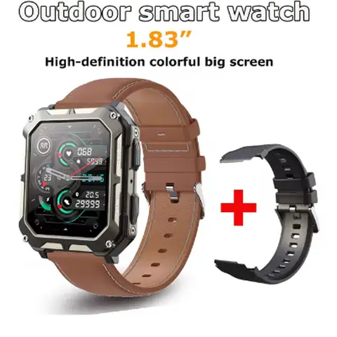 Per Motorola Moto G84 2024 Nuovo Smart Watch Assistente vocale BT Chiamata wireless Business Sport all'aria aperta IP68 Orologio da polso impermeabile