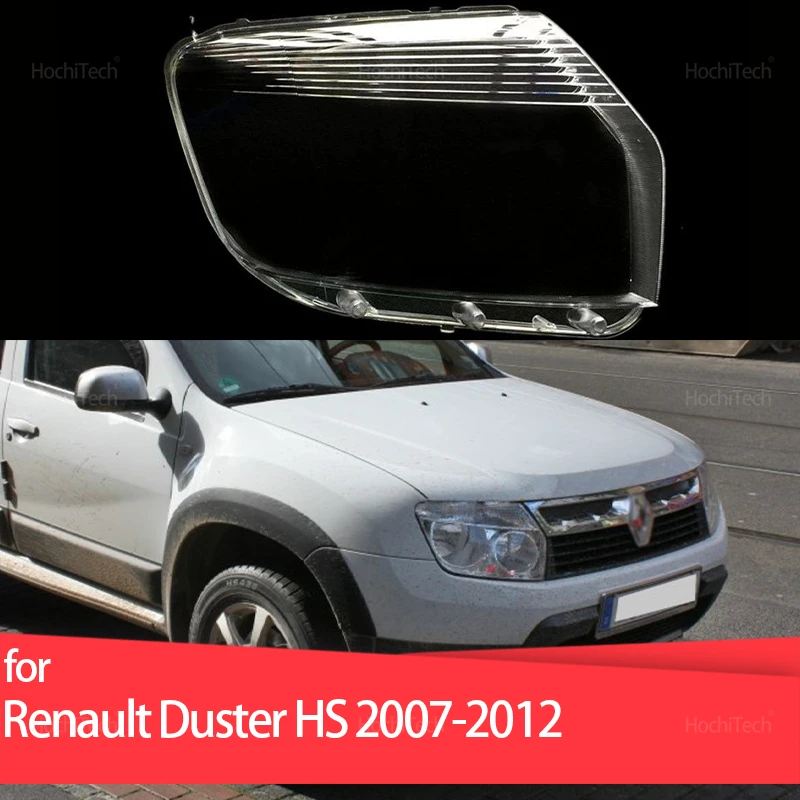 

Для Renault Duster Nissan Terrano HS 2007-2012 крышка фары автомобиля линза объектива стекла замена переднего абажура авто корпус