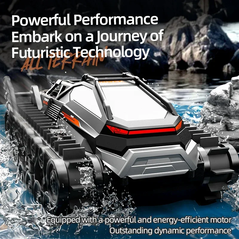 

JJRC Q183 RC Tank Amphibious Vehicle Remote Control Tracked Tank Armored RC Cars Toys for Children Watch Sensing Tanks Car Gifts