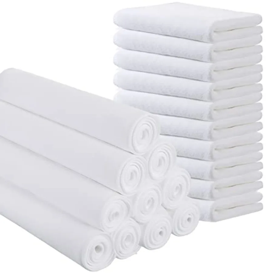 

Sublimation Blank Towels DIY Microfiber Kitchen Towels 32x12 Inch White Thick Dish Drying Tea Absorbent Soft Polyester for Subl