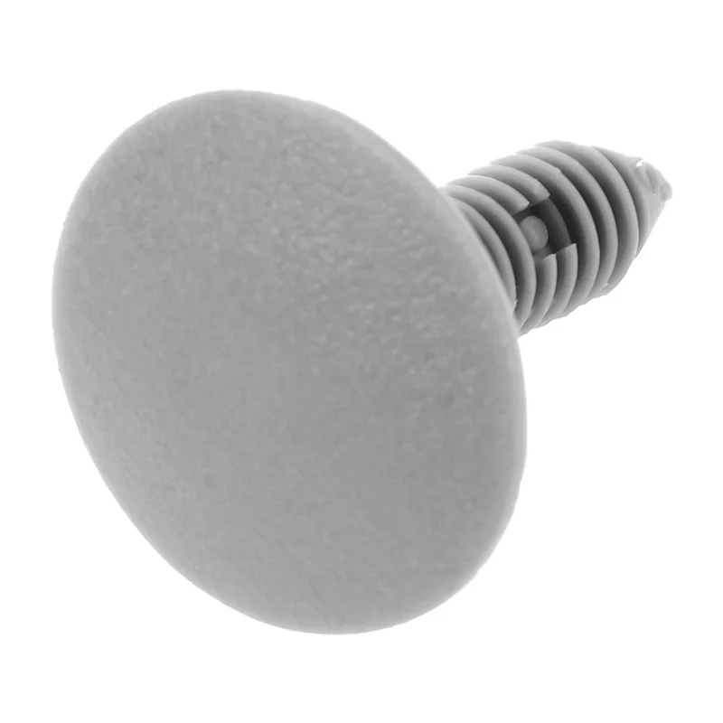 

【Hot-Selling!】100 Pcs Gray Plastic Car Trim Clips Rivet Fastener 6Mm Hole 26Mm Head