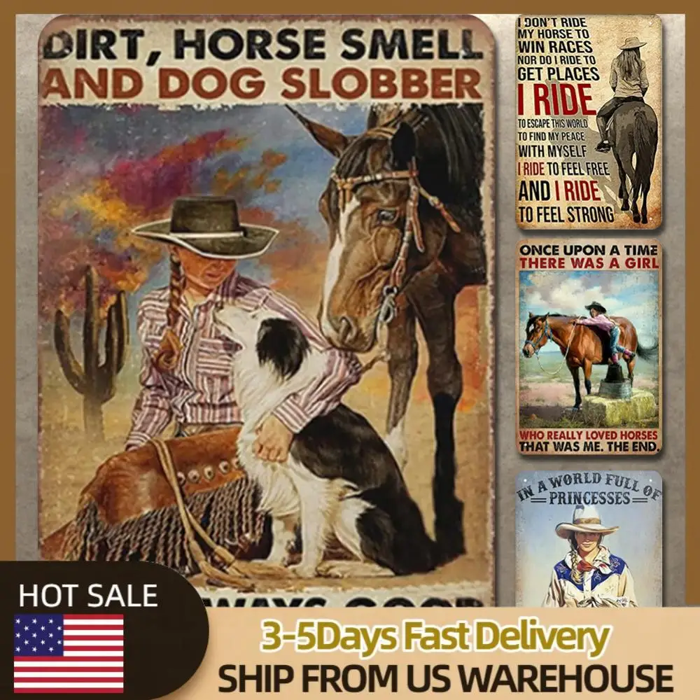 

4 шт. винтажная металлическая жестяная вывеска в стиле пастушки 2D металлический настенный художественный постер домашний декор 30x40 см