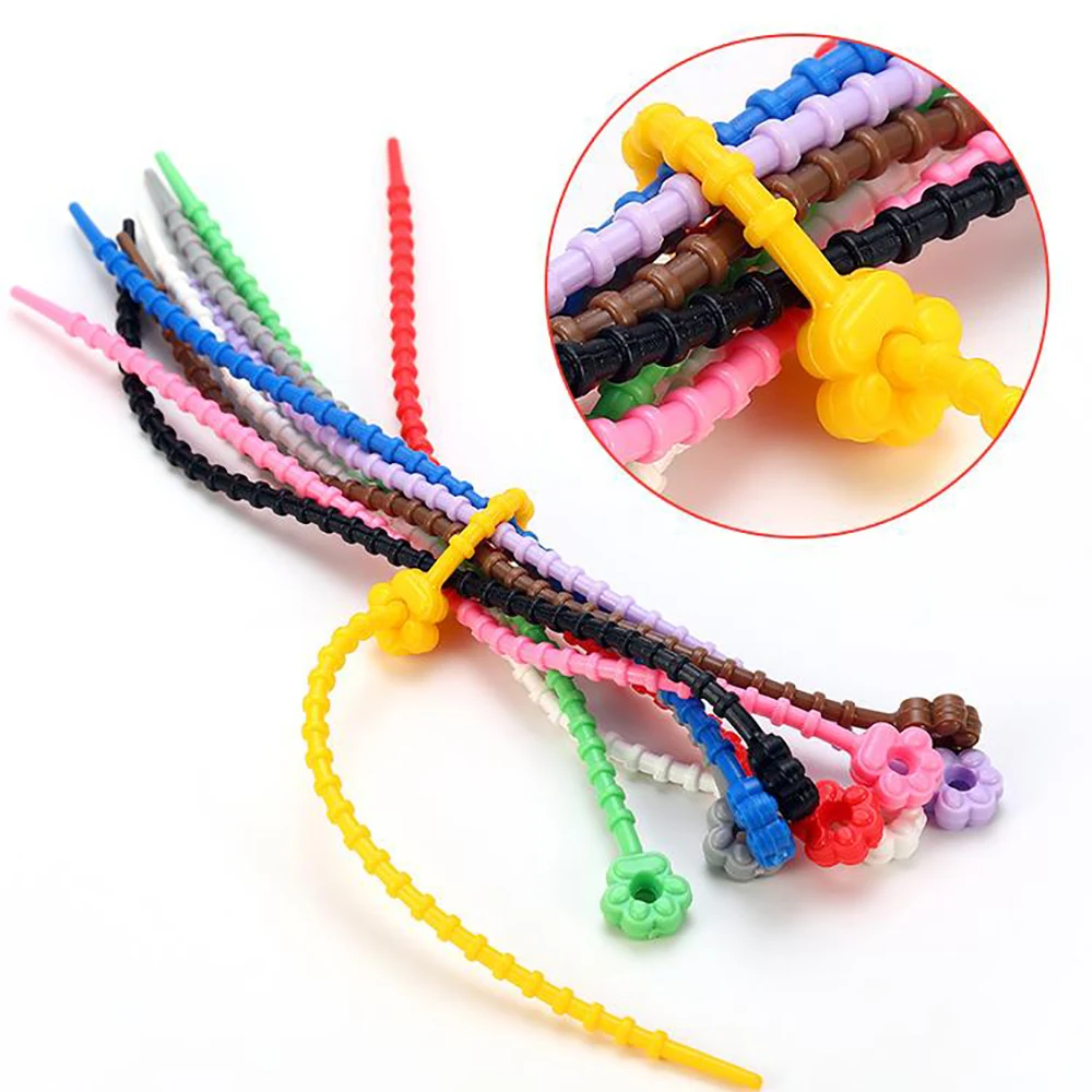 

10PCS Silicone Reusable Cable Wire Organizer Winder Storage Holder Bag Ties Cord Bag Clip Food Saver Earphone Line Tidy Clips