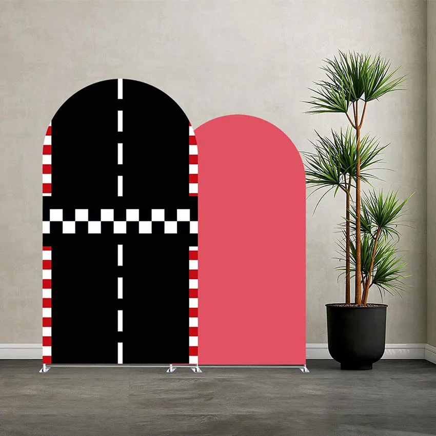 

Mehofond на заказ, 2-сторонняя клетчатая дорожка, гоночный автомобиль для мальчиков, день рождения, чехол для детского душа, арка Chiara, фон для декора, фон